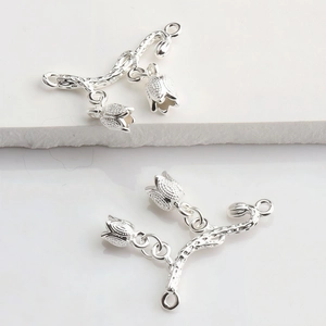 14K Gold gefüllte Maiglöckchen Anhängerverbinder für DIY Armband und Halskette Schmuck