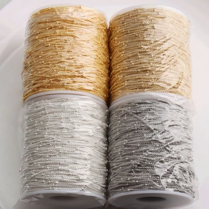14K gold filled and silver satellite bead chain spools for DIY jewelry making