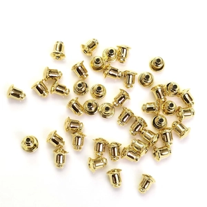 Kupfer Galvanisiert Geschossform Ohrstecker Verschlüsse DIY Schmuckherstellung Zubehör Gold Silber Ersatzteile