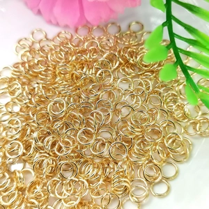 Anneaux de Jonction Ouverts en Cuivre Plaqué Or 14K pour Fabrication de Bijoux DIY Colliers Bracelets Anneaux de Connexion Fournitures Artisanales