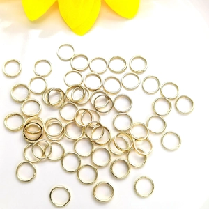 Gepolijste 14K vergulde gesloten buigringen voor DIY sieraden maken en kettingverbindingen