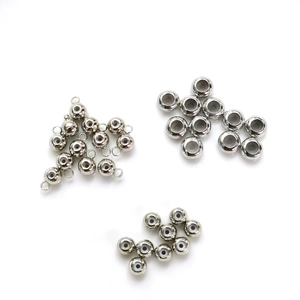 Détails des perles de positionnement en silicone plaqué or 14k pour bijoux