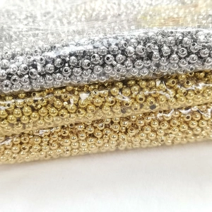 14K gold filled metal spacer beads in bulk packaging for DIY jewelry making