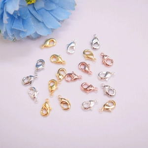 Lobster Clasps Copper Gold Plated Jewelry Making Findings For Necklace Bracelet Connection DIY Handmade Accessories