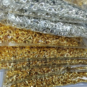 Bulk gold and silver lobster clasps for DIY jewelry making in wholesale packaging
