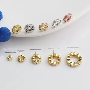 Zirkonia-Abstandshalter in verschiedenen Farben mit Lochgrößen von 1,2 mm bis 6,4 mm