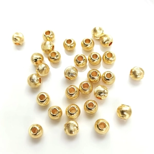 Cuentas doradas rellenas de oro 14K con textura en espiral para hacer joyas
