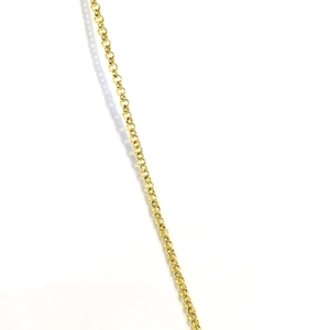 Στρογγυλή αλυσίδα 14k gold-filled για DIY κοσμήματα σε καθαρό λευκό φόντο