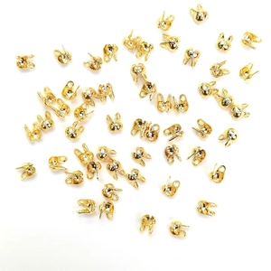 Chiusura a scatto in oro 14k per rifiniture di bracciali e collane fai da te