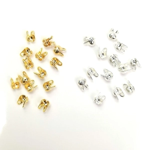 Coprinodi in oro 14k e argento per chiusura di collane e bracciali fai-da-te