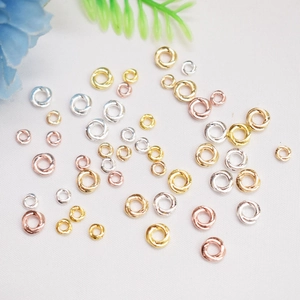 Anelli Distanziatori Chiusi in Metallo Placcato Oro 14K Anelli di Giunzione Intrecciati Rotondi per Accessori per la Creazione di Gioielli Fai-da-te