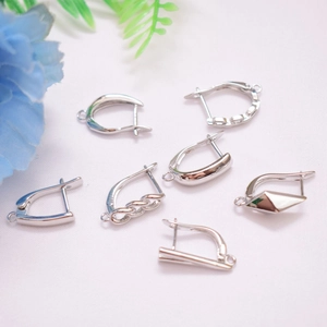 Crochets d'oreilles français et dormeuses en argent sterling S925 pour création de bijoux