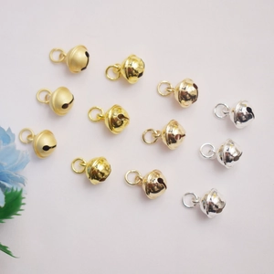 Pendentif Cloche en Cuivre Plaqué Or 14K pour Fabrication de Bijoux DIY Bracelet Collier Artisanat Accessoires Cloche Métallique