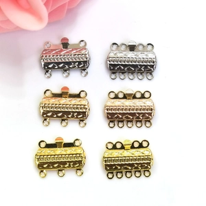 Koperen Meerdradige Schuifsluiting Voor DIY Sieraden Maken Connector Voor Ketting Armband Minimalistische Sieraden Benodigdheden
