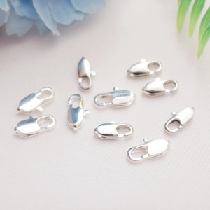 Ten pieces of silver 14K gold-filled brass lobster clasps for DIY jewelry making