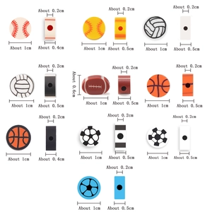 Gekleurde sportbal kralen met honkbal en tennis patronen voor DIY sieraden maken