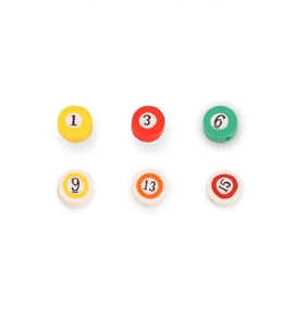 Détails de perles de billard colorées en pâte polymère pour bijoux DIY et bracelets