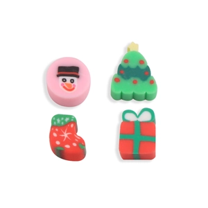 Christmas DIY beads set featuring snowman, tree, stocking, and gift box charms for jewelry