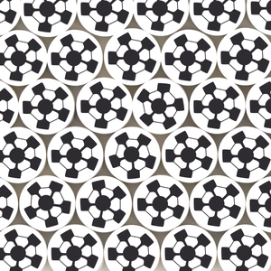 Platliggende ronde polymeerklei kralen met voetbalpatroon voor DIY sieraden