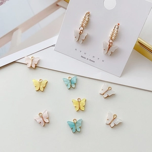 Legierung Acryl Bunte Schmetterling Anhänger DIY Schmuckherstellung Zubehör Schmetterling Charms Für Halskette Ohrringe Armbänder