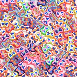 Mixed Color Butterfly Shape Polymer Clay Beads For Handmade DIY Jewelry Making Bracelet Necklace Phone Chain Accessories