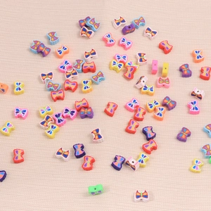 Colorful polymer clay butterfly beads for DIY jewelry making necklaces and bracelets