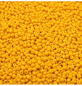Perline piatte rotonde giallo brillante in blocco per gioielli fai da te e braccialetti