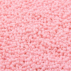 Perline rosa fai-da-te per gioielli fatti a mano con finitura macaron liscia e foro