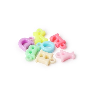 Perline colorate in acrilico con ganci per la creazione di gioielli fai da te e artigianato