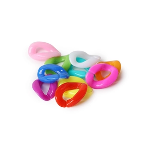 Bunte Acryl-Kettenverschlüsse in Regenbogenfarben für DIY-Schmuck und Bastelarbeiten