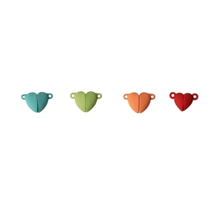 Chiusure magnetiche colorate a forma di cuore per la creazione di gioielli fai da te