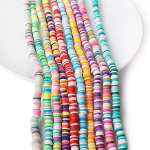 Perline Heishi colorate da 6mm in argilla polimerica mista per creazioni di gioielli fai-da-te