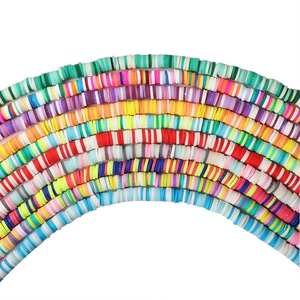 Perline colorate in argile polimerica da 6mm per la creazione di gioielli fai-da-te