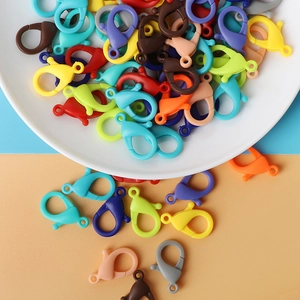 Cierres de langosta de acrílico de colores para la creación de joyas artesanales DIY