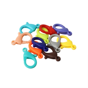 Cierres de mosquetón de acrílico multicolor para joyería DIY y llaveros varios