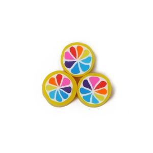 Perline colorate in argilla polimerica a fette di frutta per la creazione di gioielli fai da te