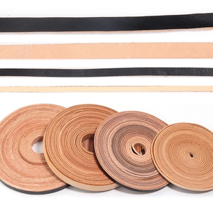 Natural Genuine Cowhide Leather Cord Flat Leather Strip For DIY Jewelry Making Handmade Crafts Leathercraft Spliced Strip