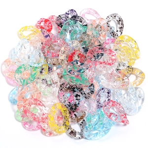 Eslabones de cadena de acrílico de colores para collares pulseras DIY y accesorios