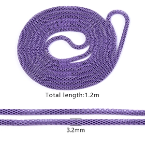 Purple 3.2mm hollow corn chain for DIY jewelry making, 1.2m length metal mesh necklace