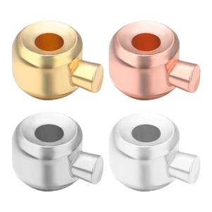 Positionierungsperlen aus Kupfer in Gold, Roségold und Silber für DIY-Schmuckherstellung