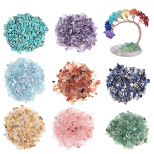Unregelmäßige Naturkristallstein-Chips Amethyst Rosenquarz Tourmalin Lose Perlen Für DIY Schmuckherstellung Armband Halskette Zubehör