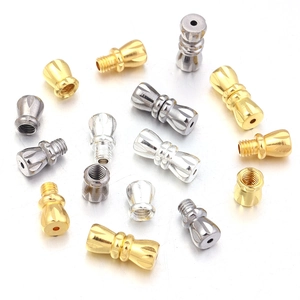 11mm copper peanut-shaped screw clasps for jewelry making in gold silver and gunmetal