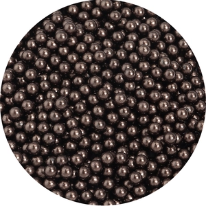 Polished dark brown ABS craft pearls for DIY jewelry and apparel accessories