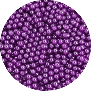 Lustrous purple ABS imitation pearls with round shape for DIY jewelry making