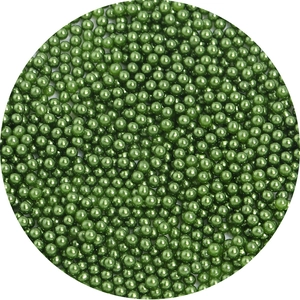 Deep green polished faux pearls without holes for DIY jewelry and crafts making