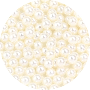 Bulk glossy cream white faux ABS pearls for DIY jewelry making and clothing crafts