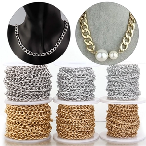 Chaînes en aluminium or et argent de tailles variées pour sacs et bijoux accessoires