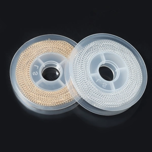 304 stainless steel curb chain rolls in gold and silver finish for DIY jewelry making