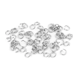 Packung mit 200 Edelstahl-Biegeringen für die DIY-Schmuckherstellung und Verbindungsteile