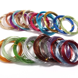 Multicolor Aluminum Jewelry Wire Flexible Coiled Metallic Crafting Wire For Diy Jewelry Making Handmade Finding Accessory